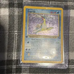Pokemon TCG - Fossil - 1st Edition Lapras Holo Rare #10/62 WOTC Vintage 1999 LP - Image 3
