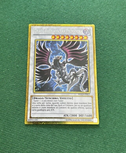 YU-GI-OH! DRAGO RABBIAOSCURA PIUMANERA PGLD-IT017 RARA SEGRETA GOLD ITALIANO - Image 1