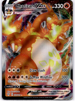 Charizard VMAX - 020/189 - Pokemon Darkness Ablaze Sword & Shield Rare Card NM - Image 1
