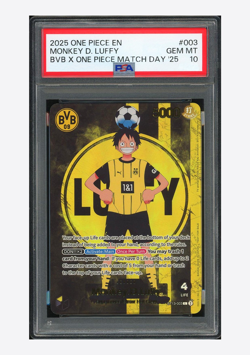One Piece PSA 10 Monkey D Luffy L Promo 2025 ST13-003 BVB X One Piece English - Image 1