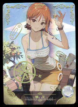 Nami One Piece Waifu Anime Card Goddess Story CCG - Image 1
