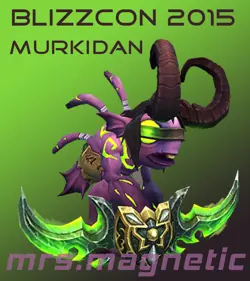WoW Loot - Blizzcon 2015 Ticket Digital In-Game Goodies - Murkidan Pet - unused! - Image 1