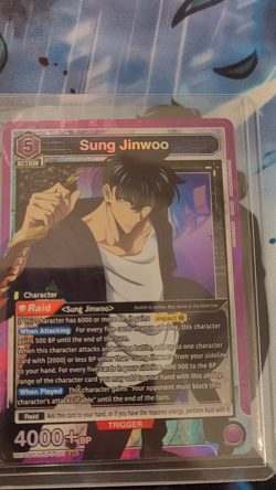 Solo Leveling Union Arena Sung Jinwoo (SR) UE17BT / SLG-1-021 - Image 2