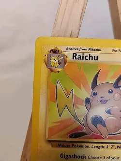 Raichu 29/62 Fossil Non-Holo Unlimited Vintage WOTC Pokemon TCG Card - Image 2