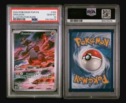 PSA 10 GEM MINT Groudon 199/182 SV04: Paradox Rift Holo Pokemon - Image 3