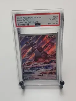 PSA 10 GEM MINT Groudon 199/182 SV04: Paradox Rift Holo Pokemon - Image 4
