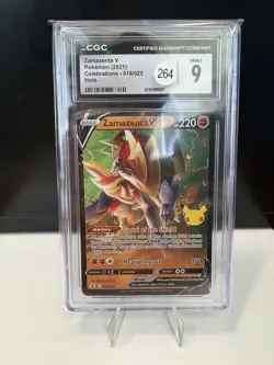 Pokemon Zamazenta v Celebrations Card 2021 018/025 CGC 9 Mint - Image 1