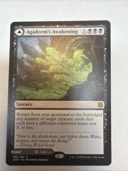 MTG Agadeem's Awakening Agadeem, the Undercrypt Zendikar Rising Card 090/280 - Image 1