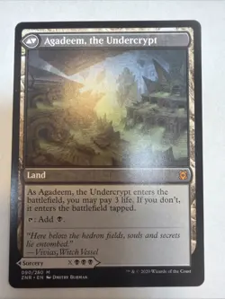 MTG Agadeem's Awakening Agadeem, the Undercrypt Zendikar Rising Card 090/280 - Image 2