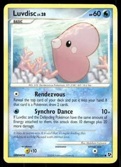 Pokemon Cards Luvdisc 77/106 Great Encounters Common NM - Image 1