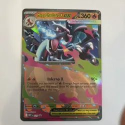 Pokemon Mega Charizard X EX Double Rare Holo English Card 013/094 360 HP Me02 - Image 1
