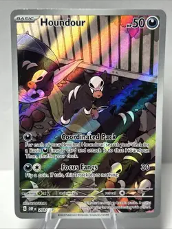 Pokemon Card TCG - Houndour 204/197 Illustration Rare Obsidian Flames Near Mint - Image 1