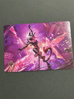 Gwenom, Remorseless Art Card (Gold-Stamped Planeswalker Symbol) - Spider Man - Image 1