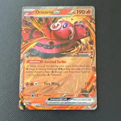 Pokemon TCG Oricorio EX 018/094 PRL Rare Holo Fire Basic 190HP 2016 Card - Image 1
