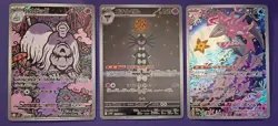 Lot of 3 Japanese Pokemon AR/SAR Cards: Houndstone, Gothitelle, Veluza - NM - Image 1