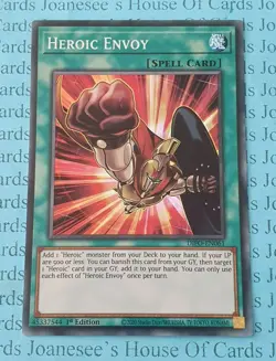 Heroic Envoy DIFO-EN061 Super Rare Yu-Gi-Oh Card 1st Edition New - Image 1