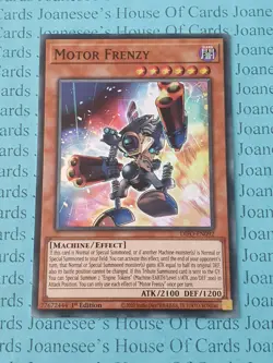 Motor Frenzy DIFO-EN092 Super Rare Yu-Gi-Oh Card 1st Edition New - Image 1