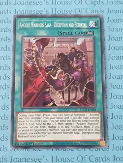 Ancient Warriors Saga - Deception and Betrayal DIFO-EN064 Yu-Gi-Oh Card 1st New - Image 1