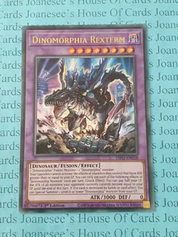 Dinomorphia Rexterm DIFO-EN038 Ultra Rare Yu-Gi-Oh Card 1st Edition New - Image 1