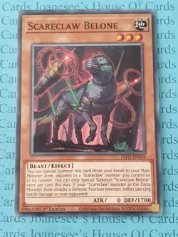 Scareclaw Belone DIFO-EN010 Common Yu-Gi-Oh Card 1st Edition New - Image 1