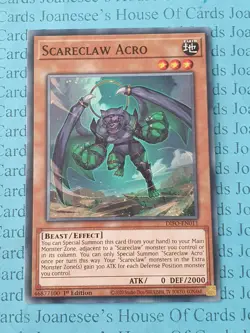 Scareclaw Acro DIFO-EN011 Common Yu-Gi-Oh Card 1st Edition New - Image 1