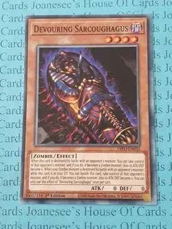Devouring Sarcoughagus DIFO-EN033 Common Yu-Gi-Oh Card 1st Edition New - Image 1