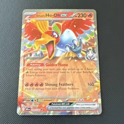 Pokemon TCG Ethan's Ho-Oh EX 039/182 Basic Fire Holo 230HP Card - Image 1