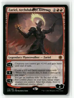 Zariel, Archduke of Avernus 172 Adventures in the Forgotten Realms AFR MTG Magic - Image 1