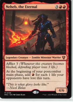 Magic: The Gathering 2024 Murders at Karlov Manor Cmdr Neheb, the Eternal #158 - Image 1