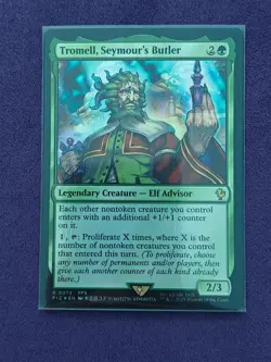 Tromell, Seymour's Butler (Surge Foil) #73 (NM) Final Fantasy FIC Magic MTG - Image 1