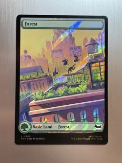 Forest - 309 - MTG: Teenage Mutant Ninja Turtles - Rooftop Land - Surge Foil - Image 1