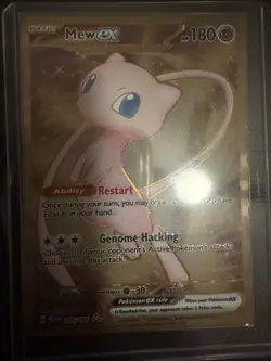 Pokemon TCG Mew EX Metal Card Scarlet Violet-151 205/165 Holo Hyper Rare - Image 1