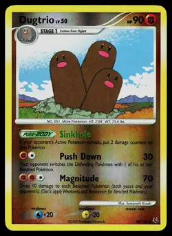 Pokemon Card - Dugtrio Platinum 24/127 Rare Reverse Holo - Image 1
