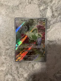 Pokemon TCG Sprigatito Illustration Rare Scarlet & Violet Paldea Evolved - Image 1