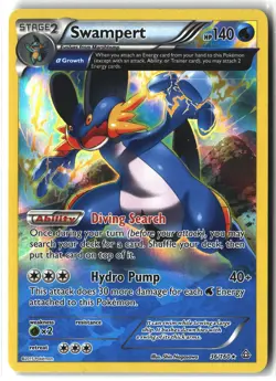 Swampert ⭐ 36/160 Holo Rare Primal Clash 2015 Pokemon NM/LP - Image 1