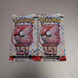Pokemon TCG Scarlet & Violet 151 2 Booster Packs English Mew Nintendo - Image 1