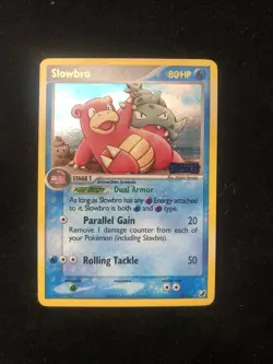 Pokemon Ex Unseen Forces Silver Star Ultra Rare Holo Slowbro 13/115 NM Stamped - Image 2