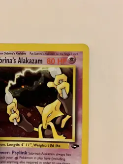Pokemon Sabrina’s Alakazam 16/132 RARE HOLO Vintage Base Set - Image 3