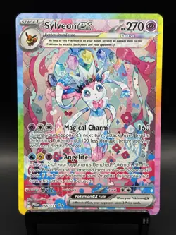 Sylveon ex 156/131 Prismatic Evolutions Special Illustration Rare Pokemon TCG - Image 1