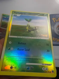 Turtwig (77/100) Chimchar (56/100) Piplup (71/100) Stamped 2008 MP Pokemon TCG - Image 3