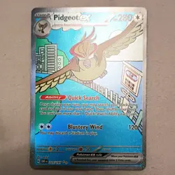 Pokemon Pidgeot ex 225/197 SV03 Obsidian Flames Special Illustration Rare Holo … - Image 1