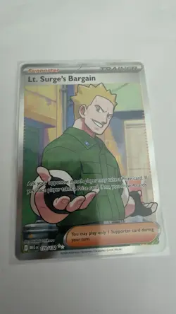 Pokemon TCG Lt. Surge's Bargain Holo Unlimited Rare 170/132 NM Never Played - Image 1