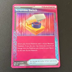Pokemon TCG Scramble Switch 186/191 Sv08 Surging Sparks ACE SPEC Holo - Image 1