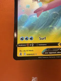 Surfing Pikachu V - 008/025 - Pokemon Celebrations Sword & Shield NM 1517 - Image 4