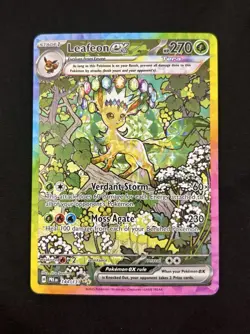 Pokemon TCG Leafeon EX Prismatic Evolutions Sir 144/131 SV. Beautiful Copy. - Image 1