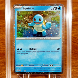 Pokemon SV Black Star Promo Squirtle Cosmos Holo 048 AGS Legendary 10 2023 - Image 2