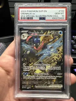 2024 Pokemon SVP En Greninja Ex SFA Special Illustration Collection #132 PSA 10 - Image 1
