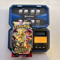 HEAVY! 22.71g Pokemon TCG Ascended Heroes Booster Pack (SEALED) god packU - Image 1