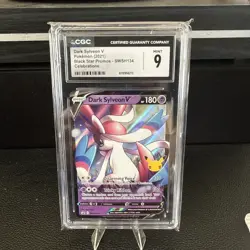 Pokemon 2021 Celebrations Dark Sylveon v Black Star Promo SWSH134 Mint CGC 9 - Image 1