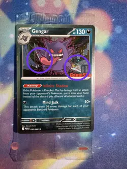 DOUBLE SWIRL 🌀🌀 Gengar 050/088 Gamestop STAMPED Perfect Order GS PROMO SEALED - Image 2
